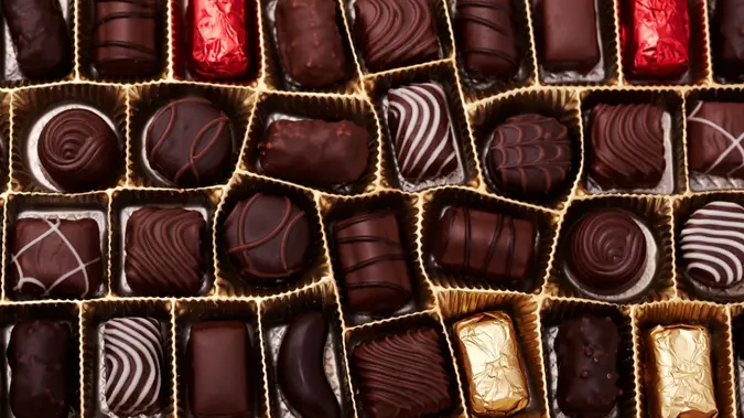 Chocolate pralines.