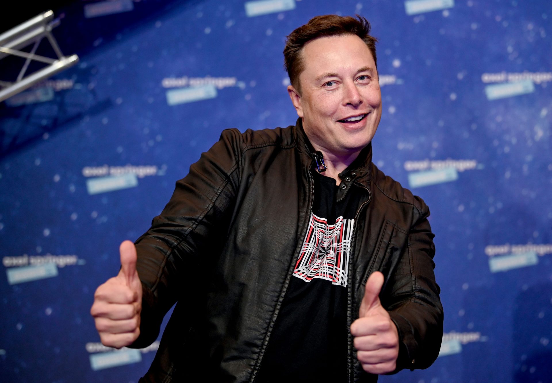Mandatory Credit: Photo by Britta Pedersen/AP/Shutterstock (11088658h)SpaceX owner and Tesla CEO Elon Musk arrives on the red carpet for the Axel Springer media award, in Berlin, GermanyMusk, Berlin, Germany - 01 Dec 2020.