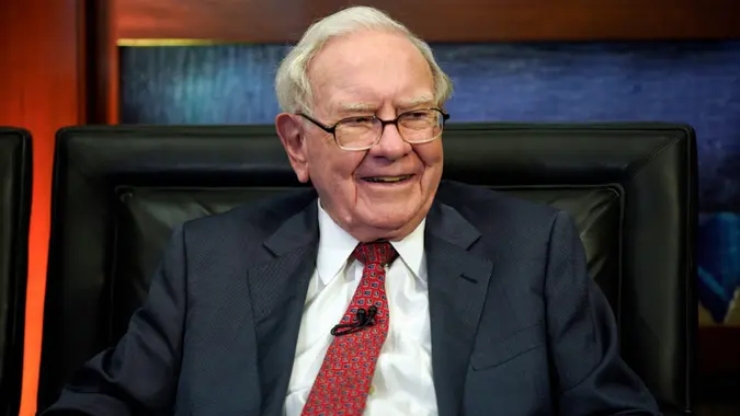 Mandatory Credit: Photo by Nati Harnik/AP/Shutterstock (9665074s)Berkshire Hathaway Chairman and CEO Warren Buffett smiles during an interview in Omaha, Neb.