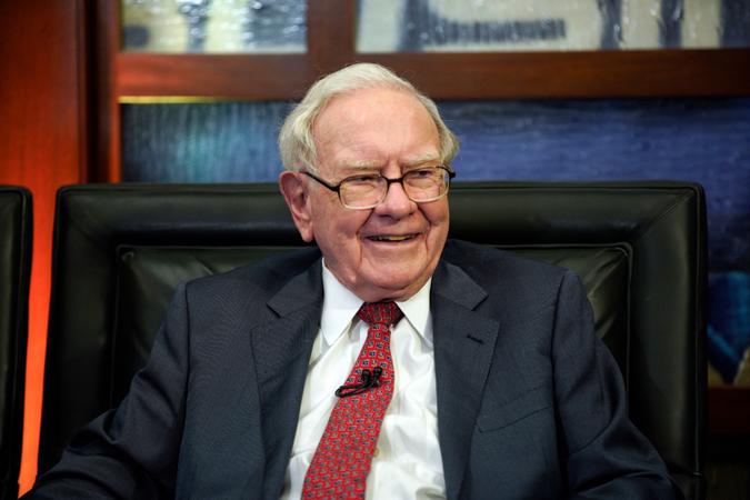 Mandatory Credit: Photo by Nati Harnik/AP/Shutterstock (9665074s)Berkshire Hathaway Chairman and CEO Warren Buffett smiles during an interview in Omaha, Neb.