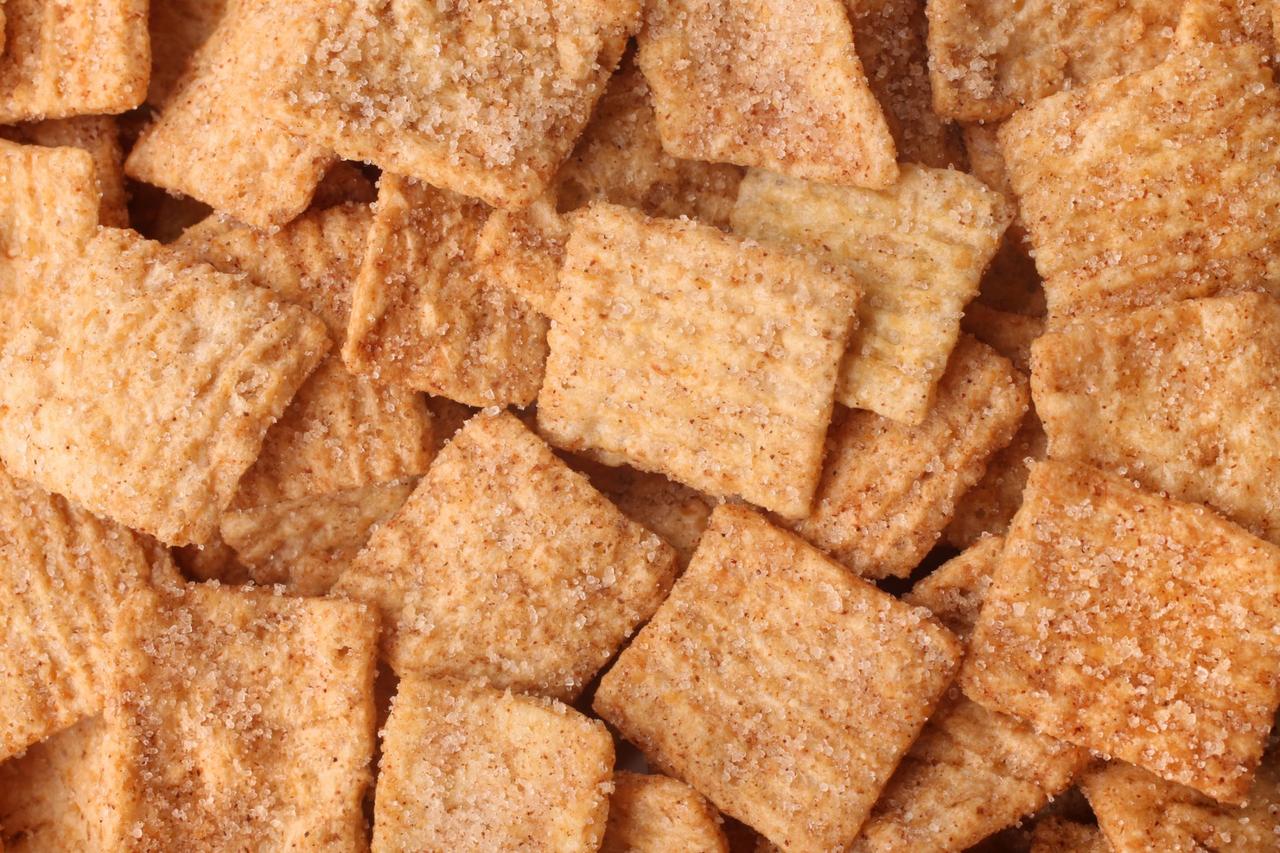 Cinnamon toast crunch, for backgrounds or textures.