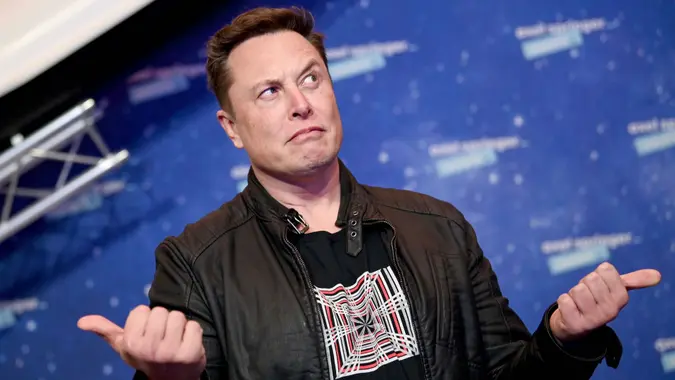 Mandatory Credit: Photo by Britta Pedersen/AP/Shutterstock (11088658i)SpaceX owner and Tesla CEO Elon Musk arrives on the red carpet for the Axel Springer media award, in Berlin, GermanyMusk, Berlin, Germany - 01 Dec 2020.