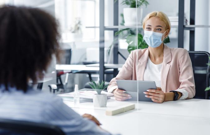 New normal and modern interview during covid-19 outbreak.