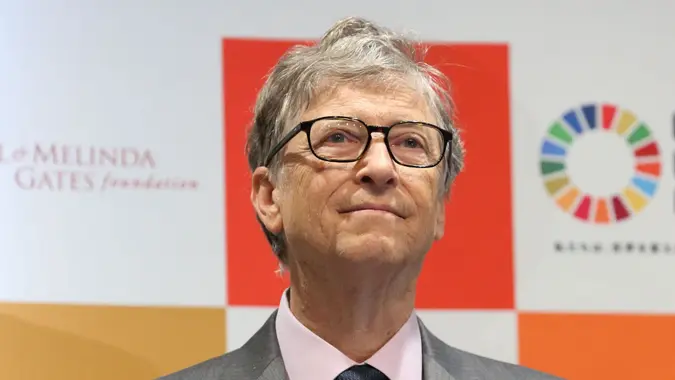 Mandatory Credit: Photo by Masatoshi Okauchi/Shutterstock (9971547p)Bill GatesBill & Melinda Gates Foundation 'Our Global Goals' announcement, Tokyo, Japan - 09 Nov 2018.