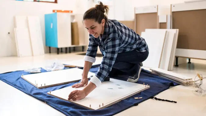 assembling furniture