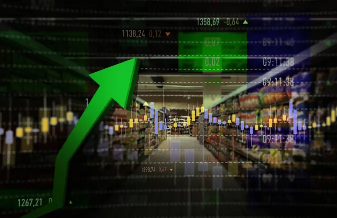 Groceries, Retail, Stock Market Data, Moving Up, Growth.