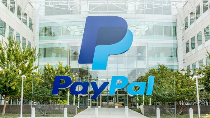 San Jose, USA - October 15, 2015: PayPal headquarters is located at 2221 N.