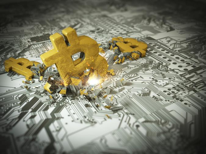 Bitcoin gold crash.