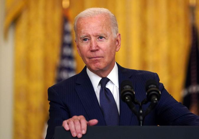 Mandatory Credit: Photo by Stefani Reynolds/UPI/Shutterstock (12372275r)United States President Joe Biden delivers remarks on the terror attack that killed and wounded U.