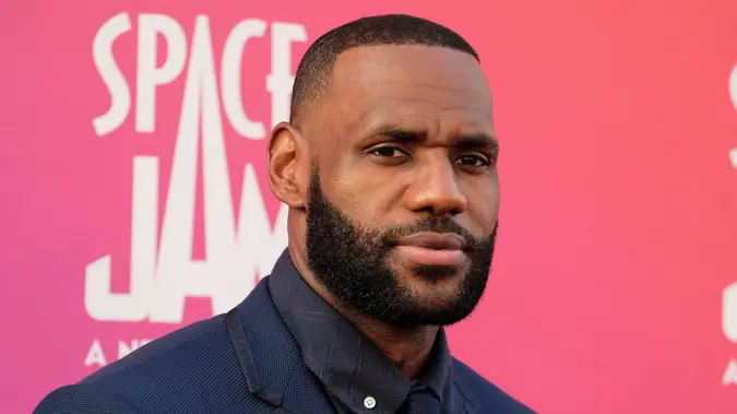 Mandatory Credit: Photo by Broadimage/Shutterstock (12211008br)LeBron James'Space Jam: A New Legacy' film premiere, Arrivals, Los Angeles, California, USA - 12 Jul 2021.