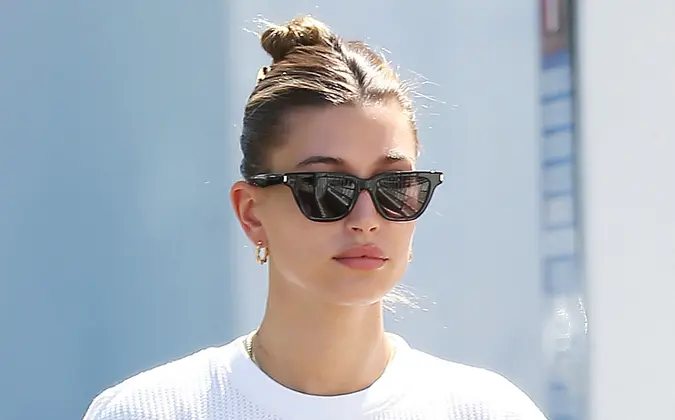 Mandatory Credit: Photo by Broadimage/Shutterstock (12068991e)Hailey Bieber leaving the gym in West HollywoodHailey Bieber out and about, West Hollywood, Los Angeles, California, USA - 10 Jun 2021.