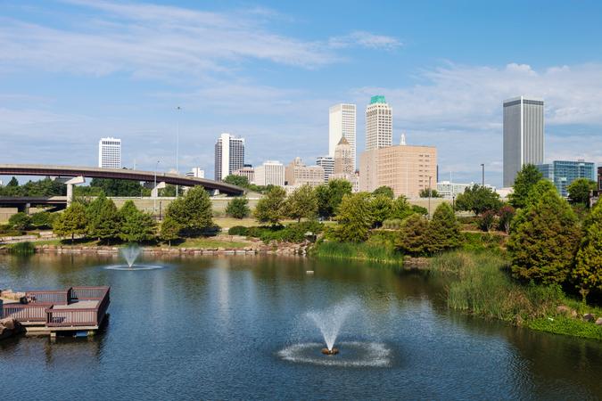 Downtown Tulsa, Oklahoma.