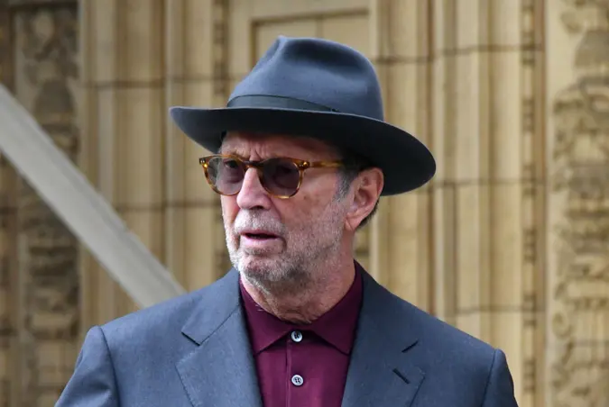 Mandatory Credit: Photo by Nils Jorgensen/Shutterstock (9858471v)Eric ClaptonRoyal Albert Hall Stars photocall, London, UK - 04 Sep 2018Roger Daltrey, Eric Clapton, take part in photocall launching the Royal Albert Hall's new Walk of Fame, recognising key people who have contributed to the venue's history, at Royal Albert Hall, London.