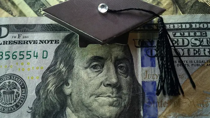 College and money stock photo