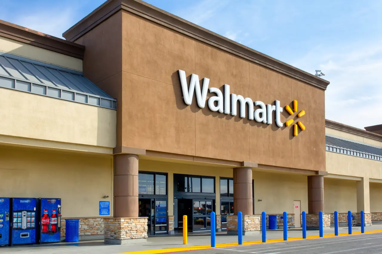 Salinas, United States - April 8, 2014: Walmart store exterior.