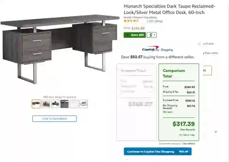 Capital One Shopping Office Table