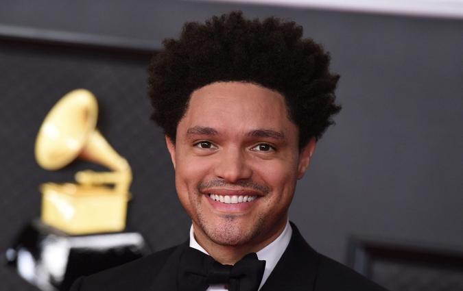 Mandatory Credit: Photo by Jordan Strauss/AP/Shutterstock (11799829k)Trevor Noah arrives at the 63rd annual Grammy Awards at the Los Angeles Convention Center on March 14 with both live and prerecorded segments63rd Annual Grammy Awards - Arrivals, Los Angeles, United States - 14 Mar 2021Wearing Gucci.