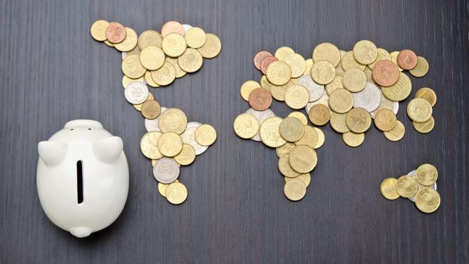International finance stock photo