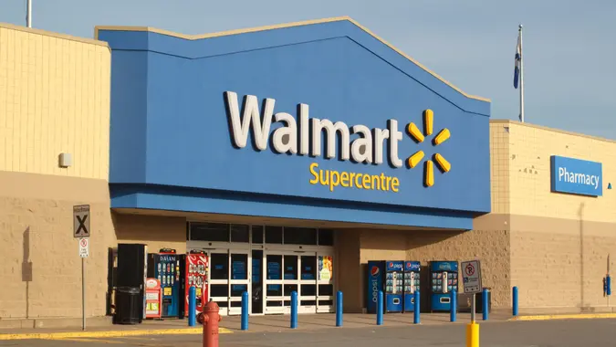 Truro, Canada - June 12, 2017: Walmart storefront.