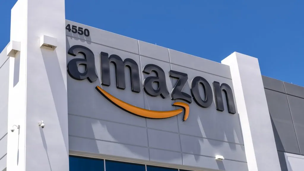 Las Vegas,Nevada, United States - June 18, 2020: Amazon fulfillment center exterior shot in North Las Vegas Nevada USA .