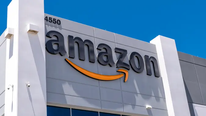 Las Vegas,Nevada, United States - June 18, 2020: Amazon fulfillment center exterior shot in North Las Vegas Nevada USA .