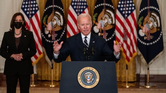 President Biden delivers remarks before departing for Europe, White House, Washington, Dc, United States - 28 Oct 2021