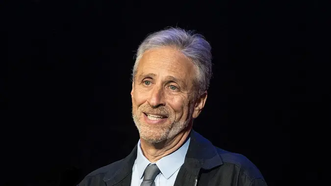 Mandatory Credit: Photo by Debra L Rothenberg/Shutterstock (10465743g)Jon Stewart performs13th Annual Stand Up For Heroes Benefit, New York, USA - 04 Nov 201913th Annual Stand Up For Heroes (SUFH) event to honour the nation's impacted veterans and their families, held at the Hulu Theater at Madison Square Garden.