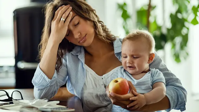 I'm feeling so exhausted right now! stock photo