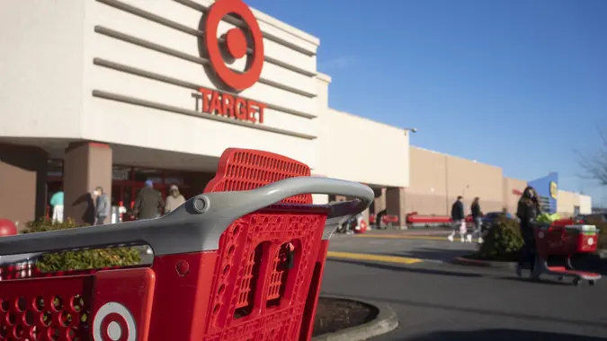 Target Shopping Cart stock photo