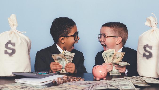 A business team of young boys have figured out the perfect business model and are swimming in success.