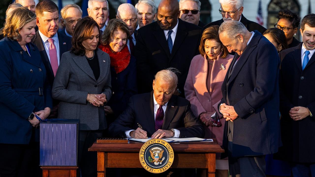 President Biden signs infrastructure bill at White House, Washington, Usa - 15 Nov 2021