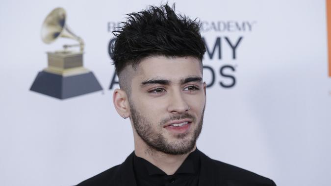 Mandatory Credit: Photo by John Angelillo/UPI/Shutterstock (12409331b)Zayn Malik arrives on the red carpet at the Clive Davis and Recording Academy Pre-GRAMMY Gala and GRAMMY Salute to Industry Icons Honoring Jay-Z on January 27, 2018 in New York City.