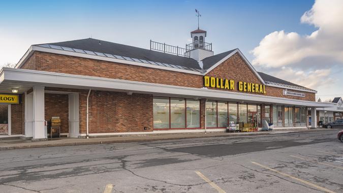 Dollar General Grocery Store stock photo