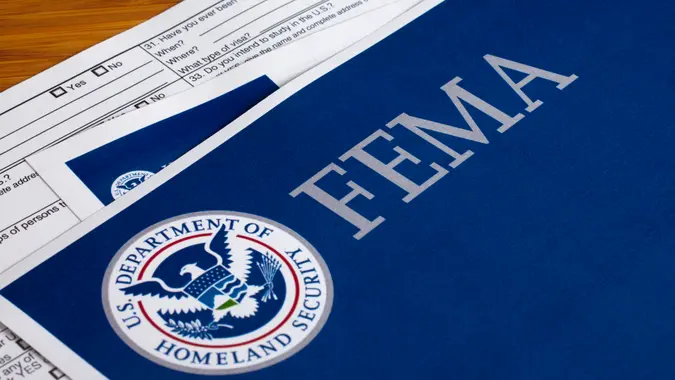 FEMA US Homeland Security Citizen and Immigration Services Flyer Closeup.
