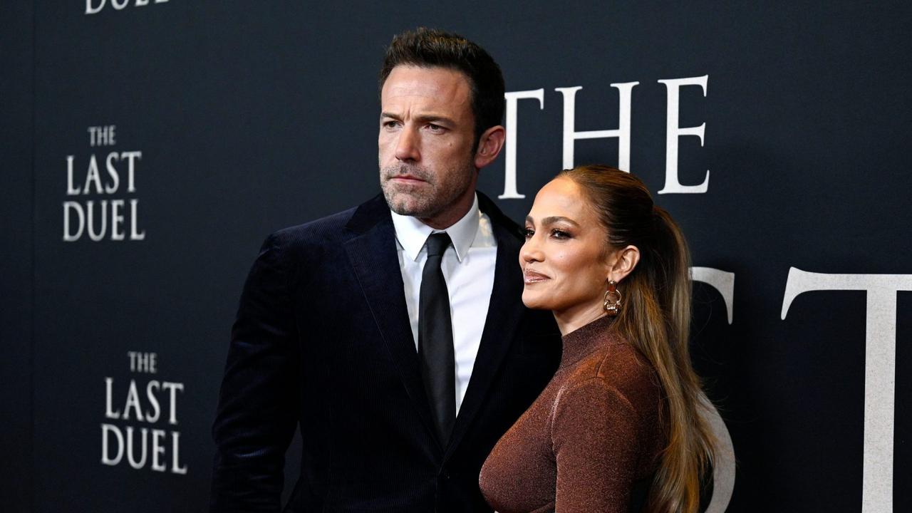 Mandatory Credit: Photo by Evan Agostini/Invision/AP/Shutterstock (12531353m)Actor Ben Affleck, left, and girlfriend Jennifer Lopez attend the premiere of "The Last Duel" at Rose Theater at Jazz at Lincoln Center, in New YorkNY Premiere of "The Last Duel", New York, United States - 09 Oct 2021.