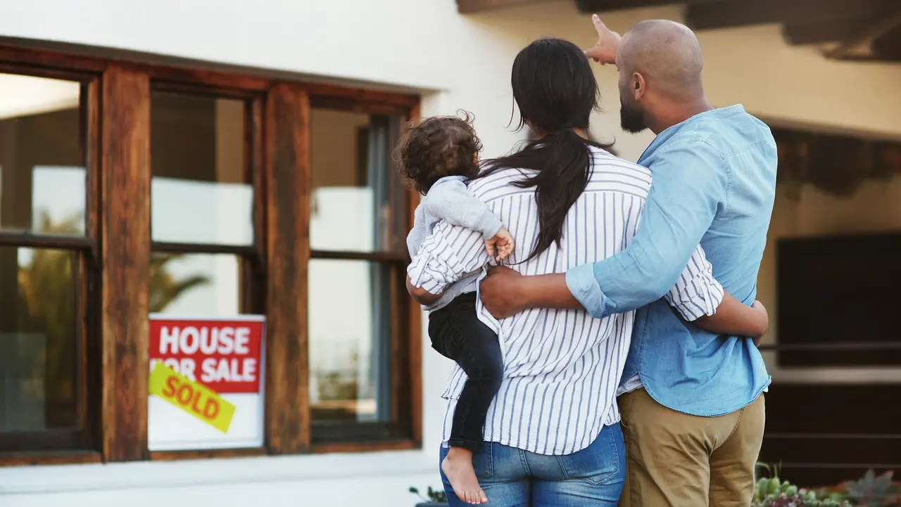 A family doesn't need to be perfect, it just needs to be united stock photo