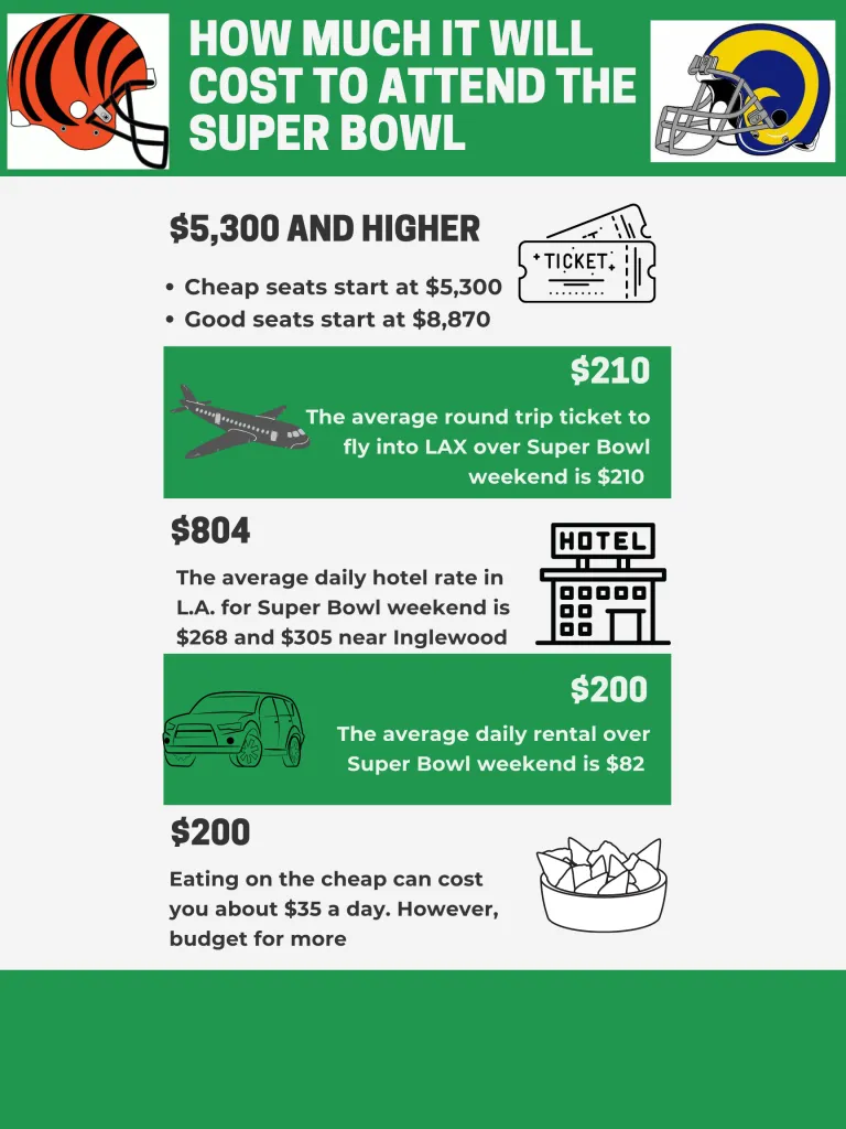 What did the average Super Bowl ticket cost?