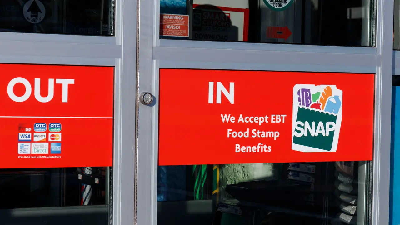 Marion - Circa September 2019: SNAP and EBT Accepted here sign.