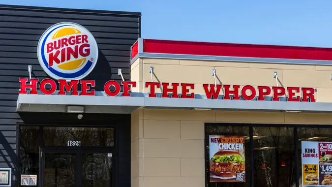 Fort Wayne - Circa April 2017: Burger King Retail Fast Food Location.