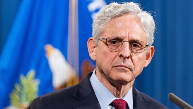 Mandatory Credit: Photo by JIM LO SCALZO/EPA-EFE/Shutterstock (12169560h)US Attorney General Merrick B.
