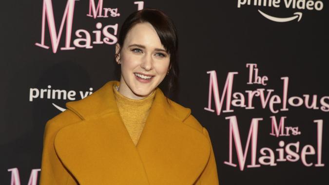 Mandatory Credit: Photo by Andy Kropa/Invision/AP/Shutterstock (12791459ab)Actor Rachel Brosnahan participates in the "The Marvelous Mrs.