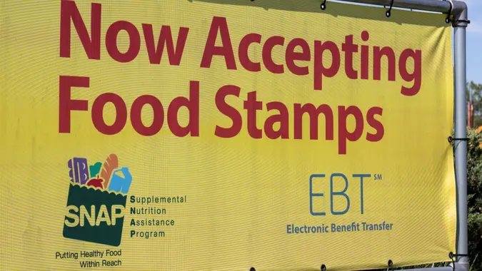 Terre Haute - Circa May 2020: SNAP and EBT Accepted here sign.