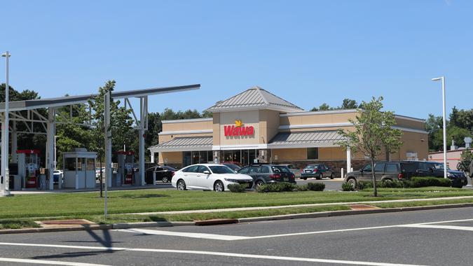 Princeton New Jersey - June 23, 2019:A Wawa convenience store, Wawa Inc.