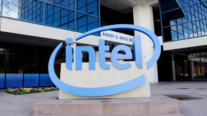 Santa Clara, USA - March 26, 2012: Intel Headquarters in Silicon Valley.