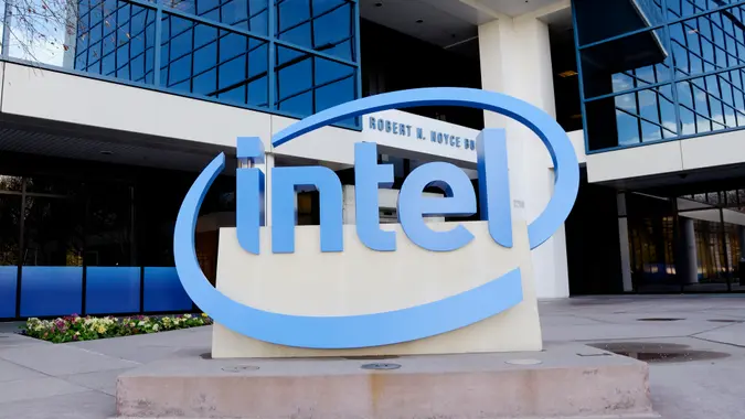 Santa Clara, USA - March 26, 2012: Intel headquarters in silicon vallye.