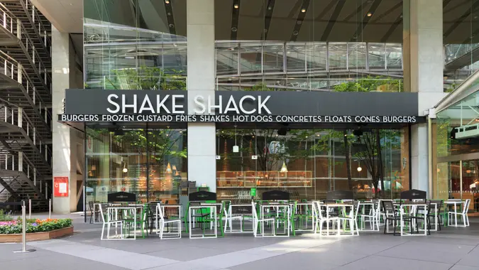 Chiyoda, Tokyo, Japan- April 30, 2018: Shake Shack:Shake Shack in Tokyo: Shake Shack is an American fast casual restaurant chain based in New York City.
