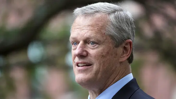 Mandatory Credit: Photo by Elise Amendola/AP/Shutterstock (12608976a)Massachusetts Gov.