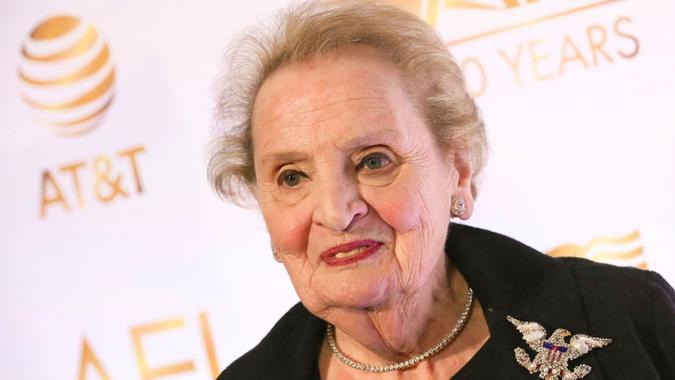 Mandatory Credit: Photo by Invision/AP/Shutterstock (9186293o)Former Secretary of State Madeleine Albright attends AFI's 50th Anniversary Gala at The Library of Congress, in WashingtonAFI's 50th Anniversary Gala, Washington, USA - 31 Oct 2017.