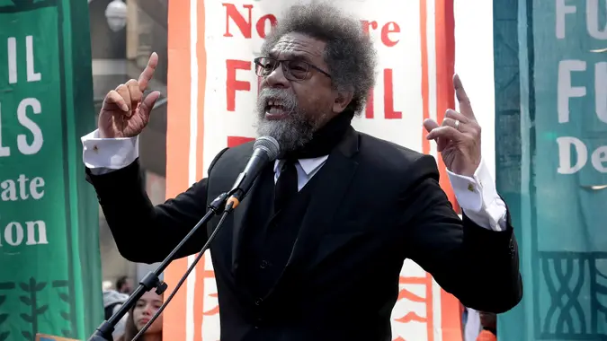 Cornel West At The March To End Fossil Fuels