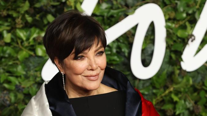 Mandatory Credit: Photo by VICKIE FLORES/EPA-EFE/Shutterstock (12623376dv)US Businesswoman Kris Jenner arrives for the Fashion Awards 2021 at the Royal Albert Hall in London, Britain, 29 November 2021.